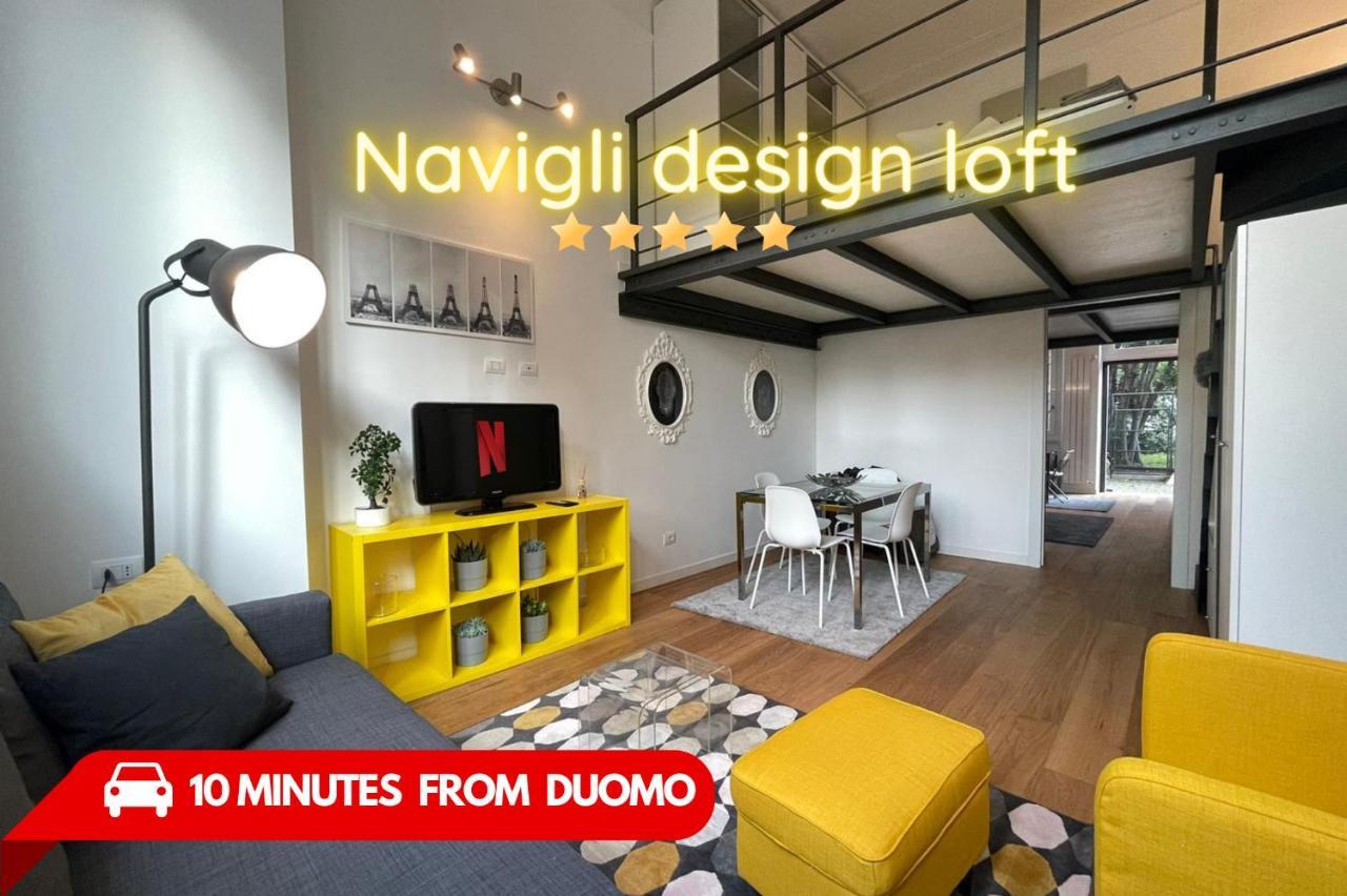 Navigli Design Loft - 7 Stops From Duomo, Ac, Netflix Milão Exterior foto